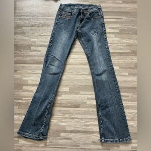 Cowgirl Tuff Dark Blue Boot Cut Jeans